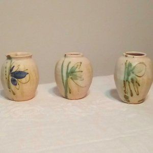 New set of artist ceramic vases